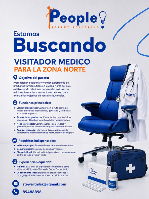VISITADOR MEDICO ZONA NORTE