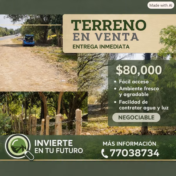 TERRENO EN VENTA – GRANADA, NICARAGUA