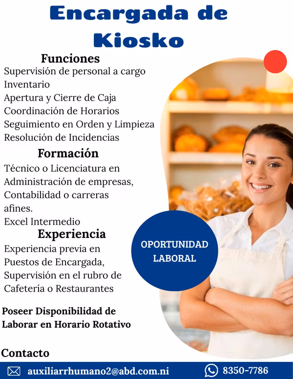 Encargada/Líder de Kiosko