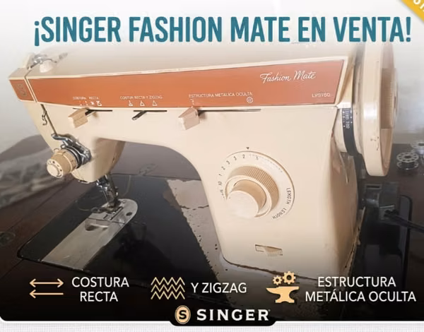 Máquina De Coser electrica marca Singer modelo Fashion Mate 362 Metálica - Mantenimiento Reciente