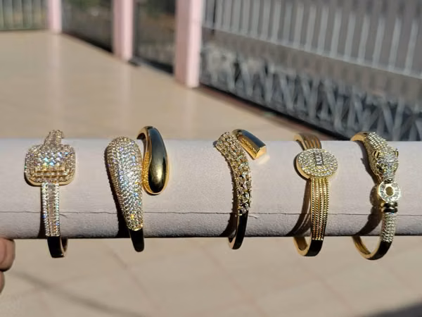 Pulseras Doble baño de oro de 14K