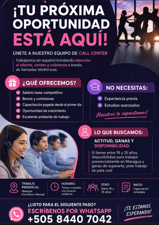 Ejecutivo de Gestión Telefónica – Cobranza