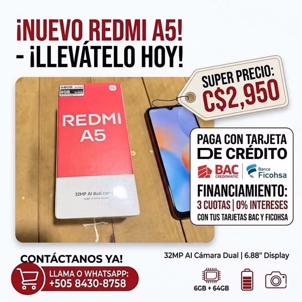 Celular Redmi A5 nuevo