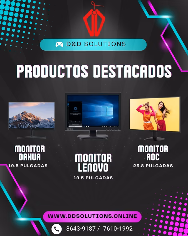Monitores de 19.5 y 23.8 pulgadas