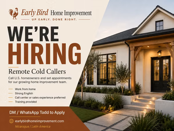 Home Improvement Appointment Setter / Cold Caller