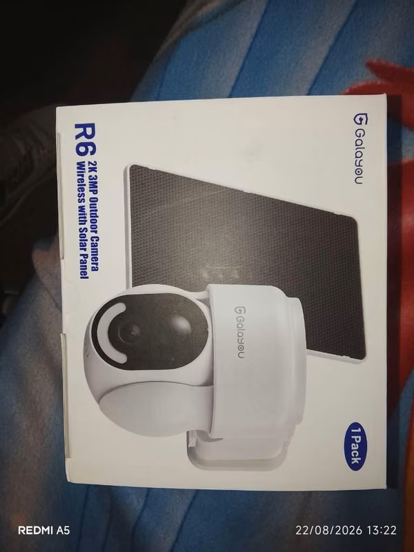 Camara dé seguridad con panel solar