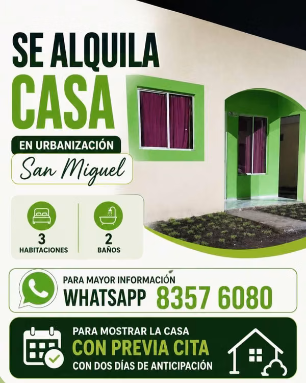 Casa en Alquiler Urbanización San Miguel
