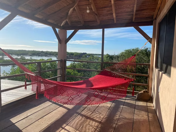 Estuary beach front, 2-storey house.