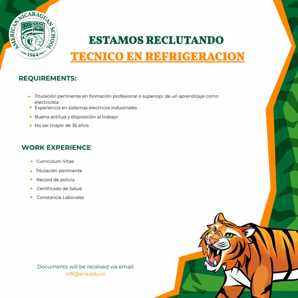 TECNICO EN REFRIGERACION