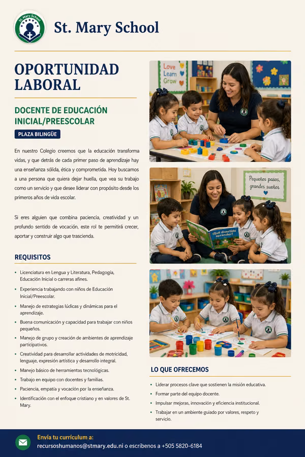 Docente Educación Inicial