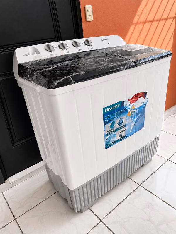 Large semi-automatic washing machine, 22kg Hispanic (seminueva in your box)