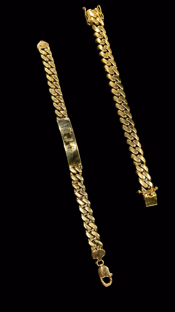 14K gold bracelet pair