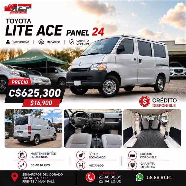 LITE ACE 8 PASAJEROS COMO NUEVOS VEA Y COMPARE Y COMPRUEBE