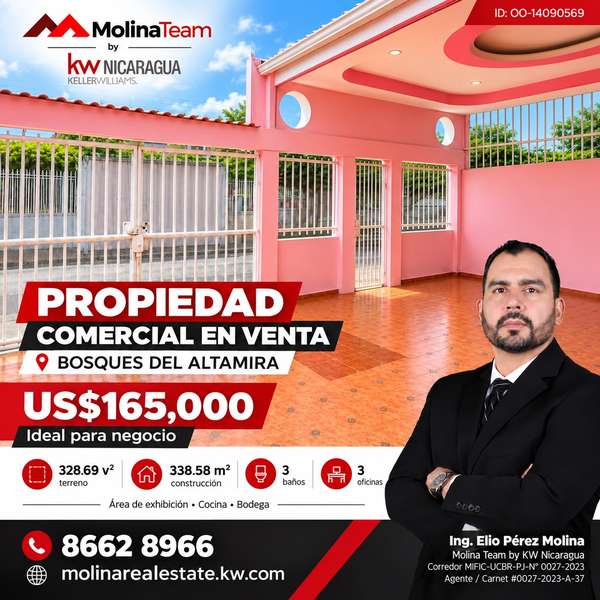 Commercial Property for Sale in Altamira Forests - 124; US $165,000