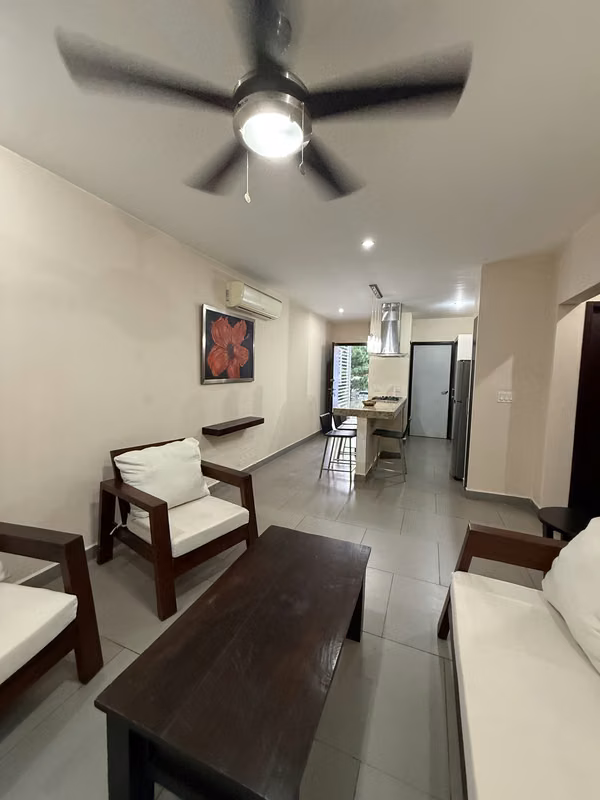 Se renta apartamento amueblado en pinares de santo Domingo