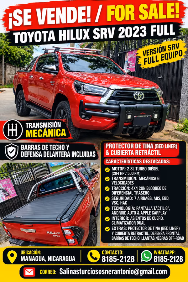 Toyota hilux SRV FULL WITH ACCESORIES