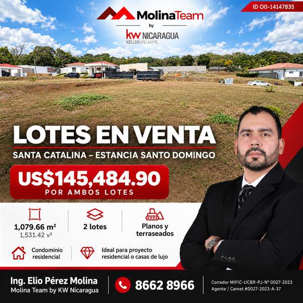 2 Lotes for Sale in Santa Catalina - Estancia Santo Domingo - 124; US $145,484.90