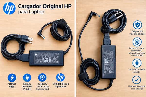 Cargador Original HP para Laptop