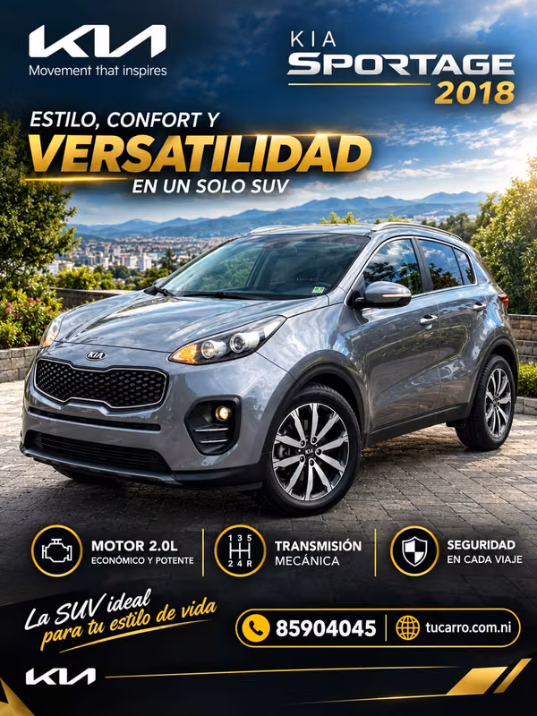 KIa sportage 2018 nitida y poco kilometraje 