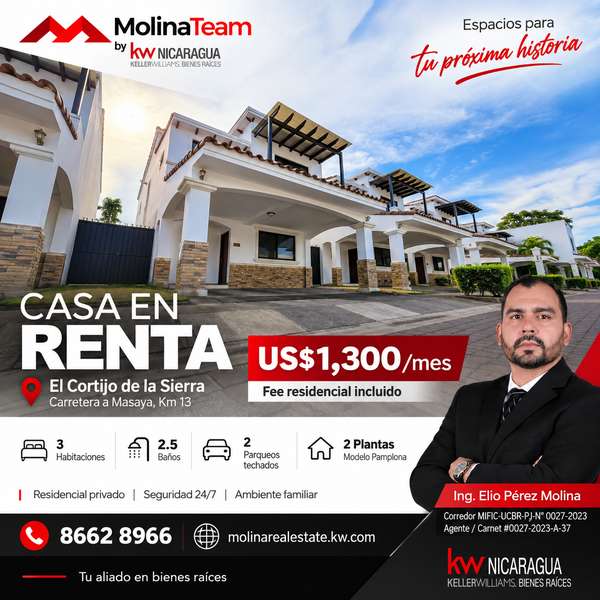 HOUSE IN RENT - 124; THE CORTIJO OF THE SAW - ROAD TO MASAYA