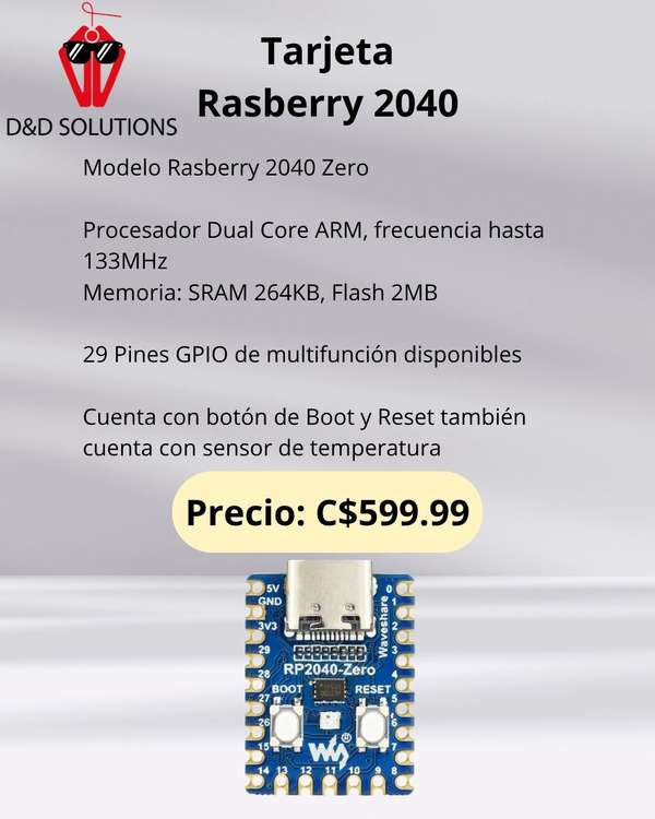 Raspberry Pi 2040 Zero Card