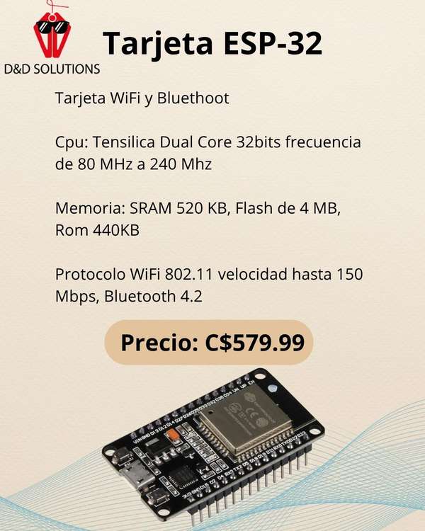 Esp-WROOM-32 WiFi + Bluetooth card