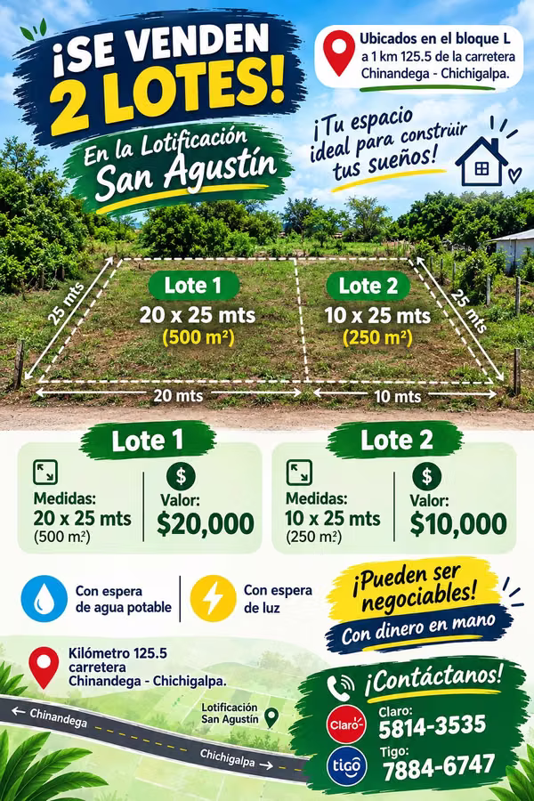 Venta de 2 solares 