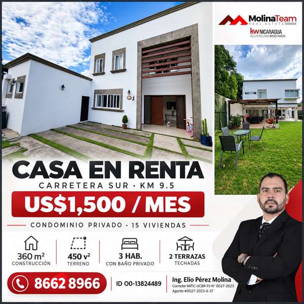 CASA EN RENTA | CARRETERA SUR, KM 9.5