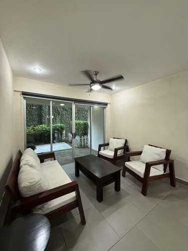 The apartment is furnished in Santo Domingo