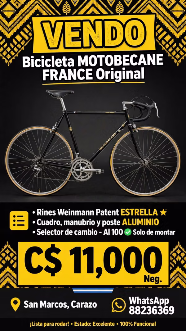 Sell road bike brand motobecane france