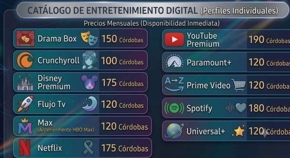 Streaming accounts available immediate activation