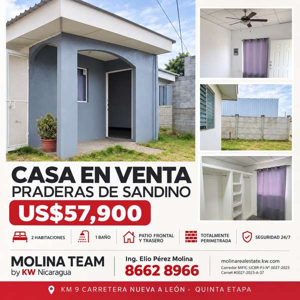 En venta Casa en Exclusiva Praderas de Sandino V- Etapa
