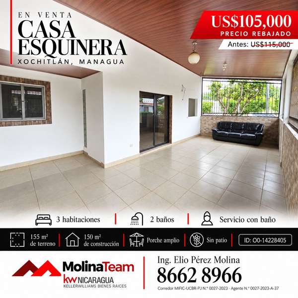 HOUSE FOR SALE - 124; XOCHITLÁN