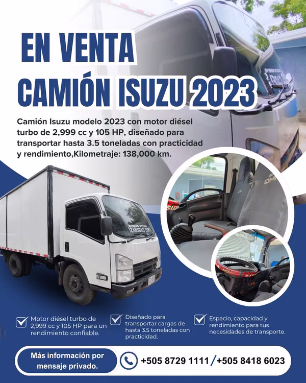 Camión Isuzu QMR 2023 con furgón | Diésel