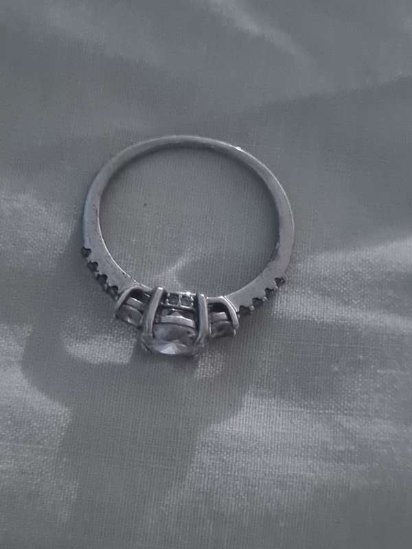 Silver ring.