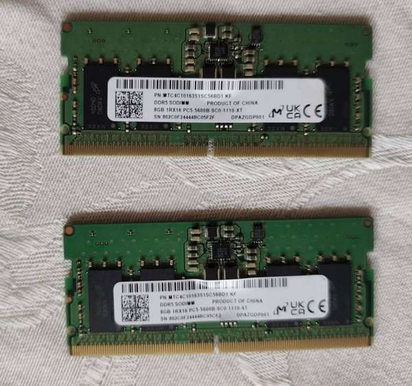  ¡GANGA! MEMORIAS RAM DDR5 16GB 5600MHz PARA LAPTOP — 2×8GB 