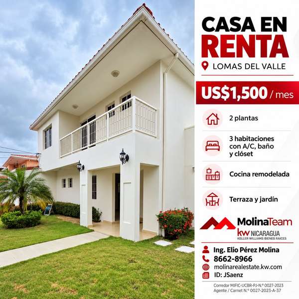 2 STOREY HOUSE FOR RENT - 124; VALLEY LOMAS