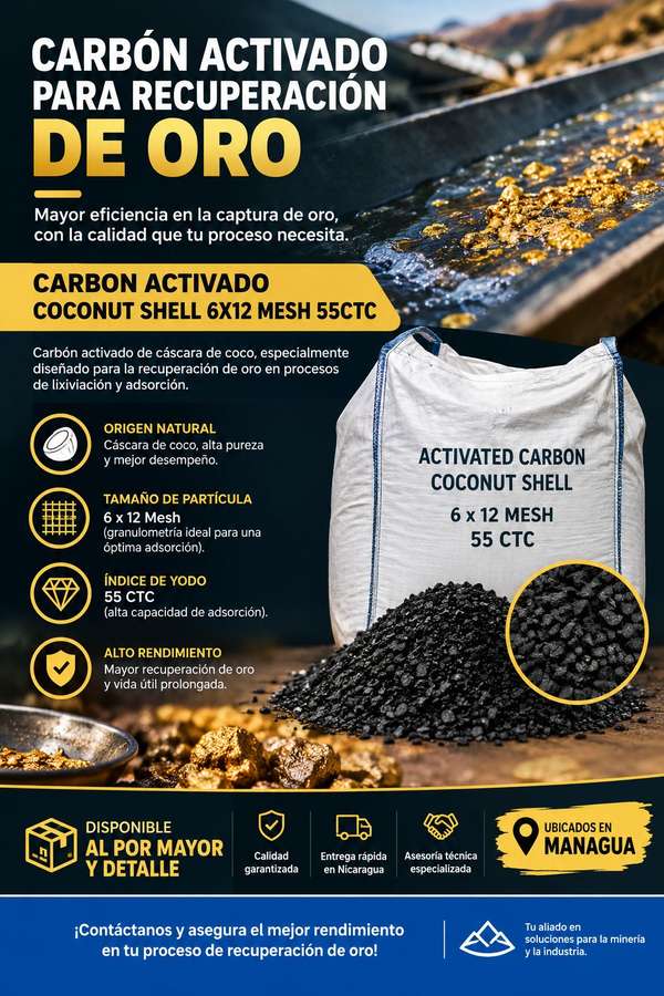 ACTIVATED COAL FOR GOLD RECOVERY