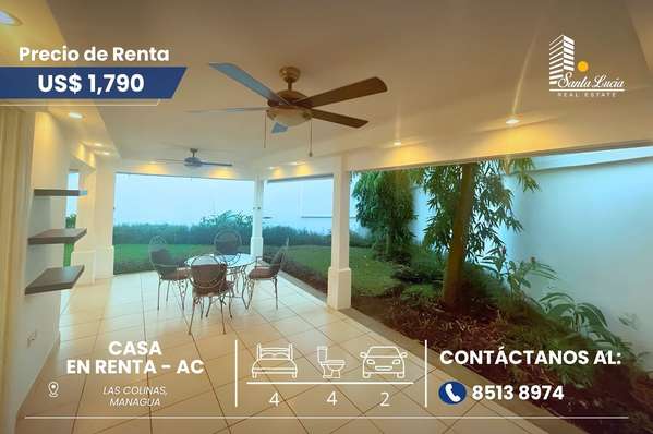 Furnished House in Rental in Las Colinas - AC