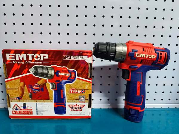 12-V EMTOP wireless screw drill