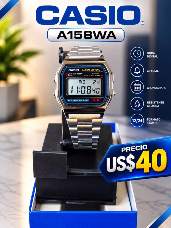 Casio A158WA - US $40