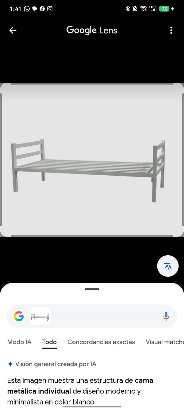 Unipersonal Metallic Bed.. New