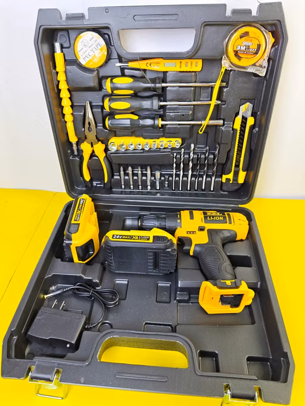 24V Wireless drill with accessories