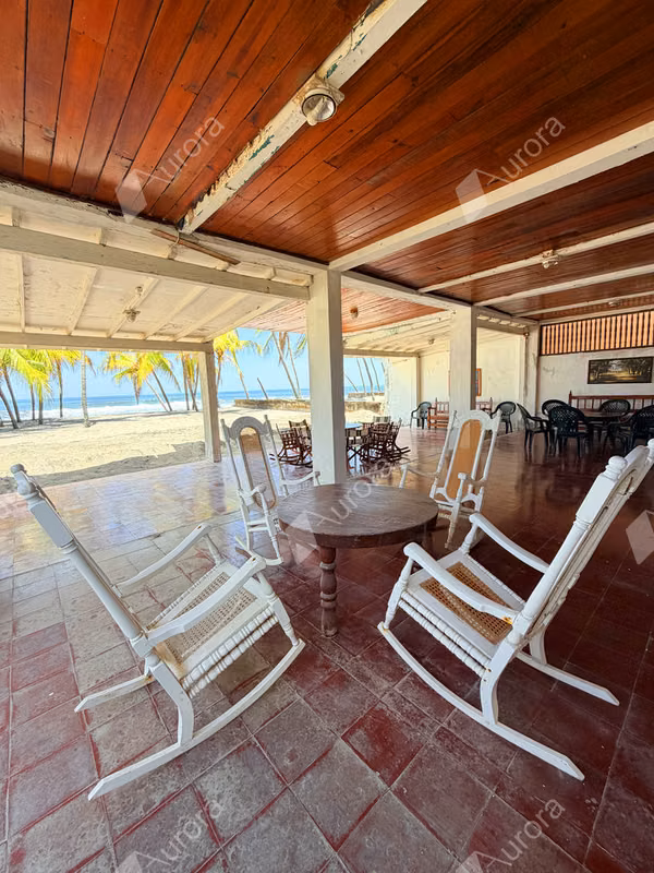 Oceanfront Home for Sale in Poneloya with 4 Bedrooms and Great Potential