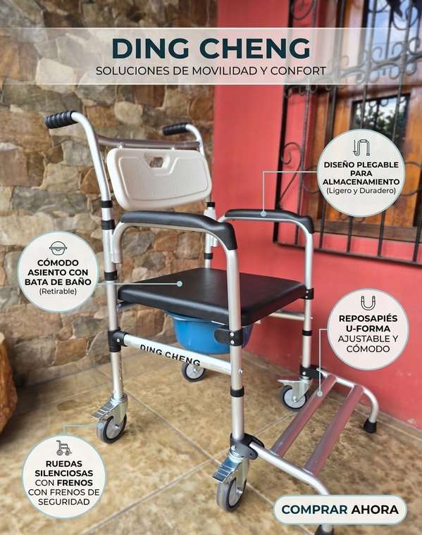 Multifungal chair SILLA SANITARIA WITH RUEDAS