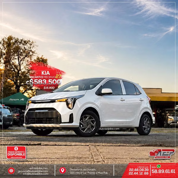 PICANTO 2027 MEC NUEVECITO DE PAQUETE PRECIOSO EJEMPLAR