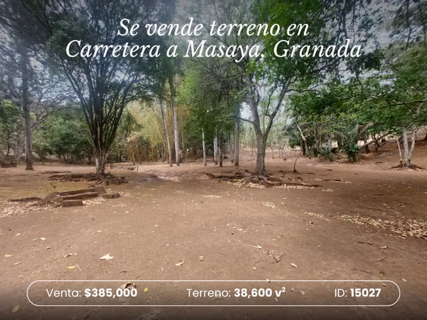 Flat land is sold in Carretera Masaya - Granada ID15027