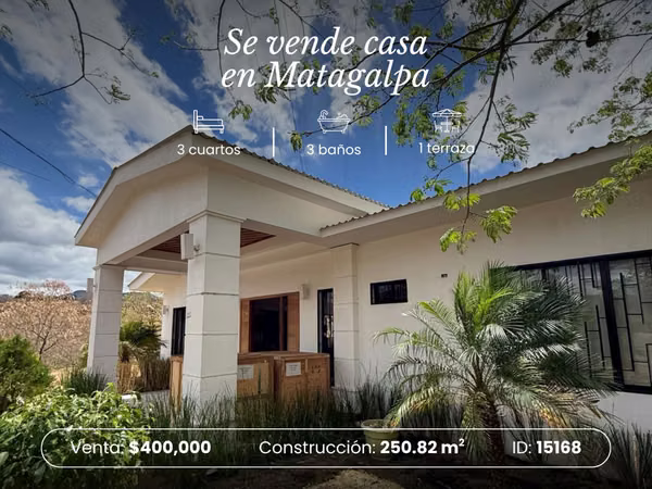 It is sold house with large land in Matagalpa ID15168