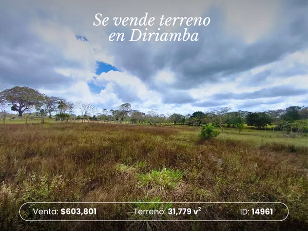Land is sold in Diriamba ID14961