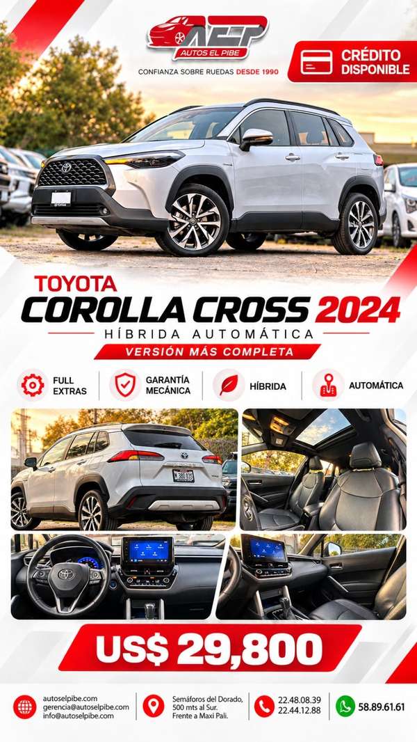 COROLLA CROSS 2022 AUTOMÁTICA PRECIOSA Y OTRA FULL HIBRIDA CALIDAD AEP
